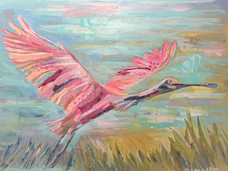 Mixed Media On Wood Panel