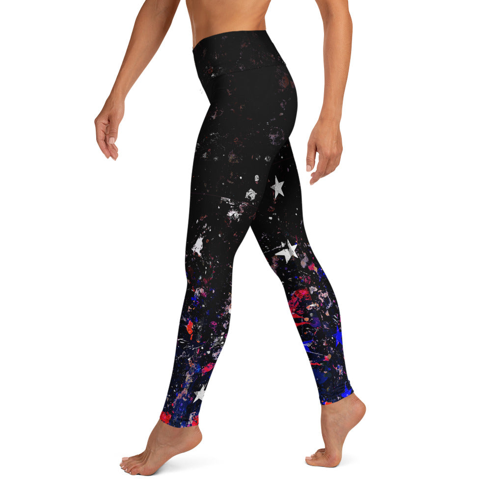 Buy Black Galaxy Leggings for Women by Nexstep Online | Ajio.com