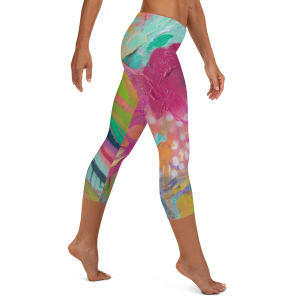 Floral Abstract - Capris