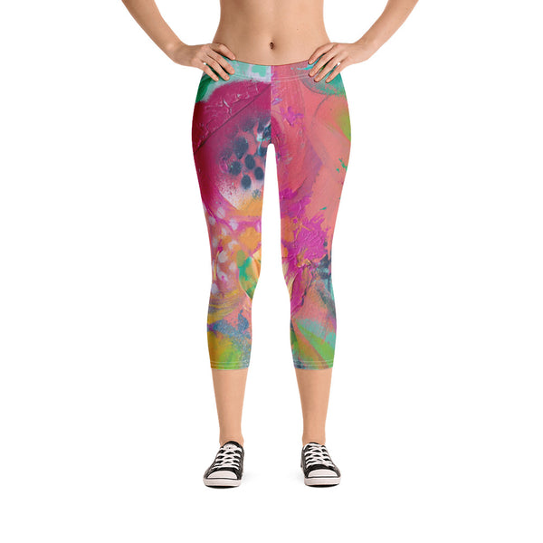 Floral Abstract - Capris