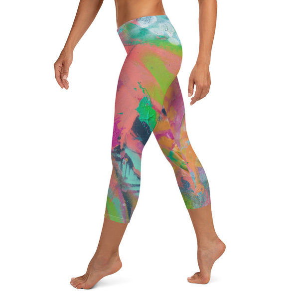 Floral Abstract - Capris